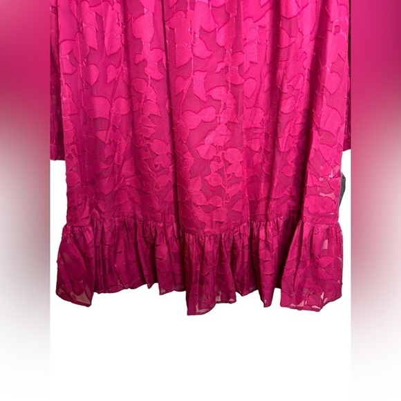 NWT Tommy Hilfiger Shift Chiffon Long Sleeve Mock Neck Dress Size 4 - Picture 8 of 11